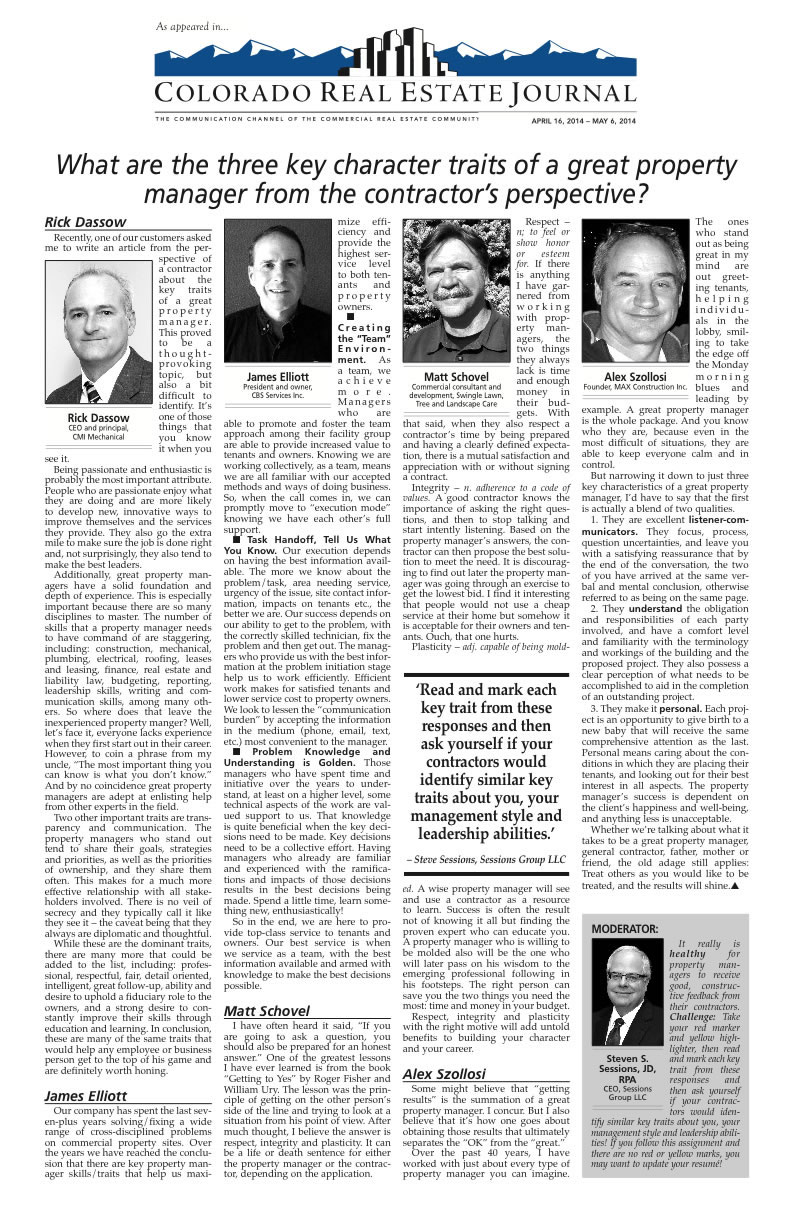 Colorado Real Estate Journal Features MAX Construction, Inc.